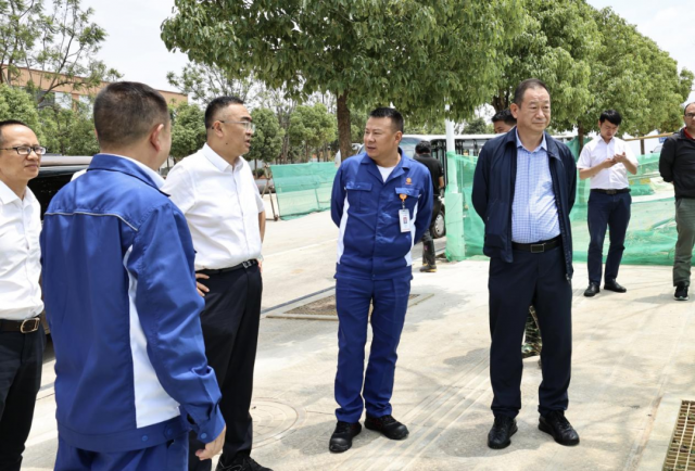 云南省统计局副局长胡明武莅临云南通威二期项目现场调研