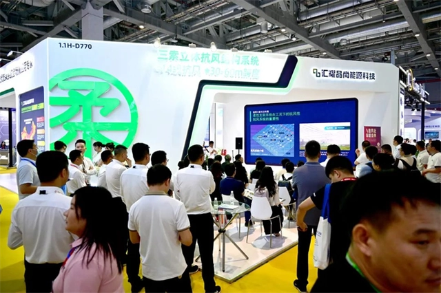 超强人气！2024snec 汇耀品尚能源科技柔性光伏支架大放异彩